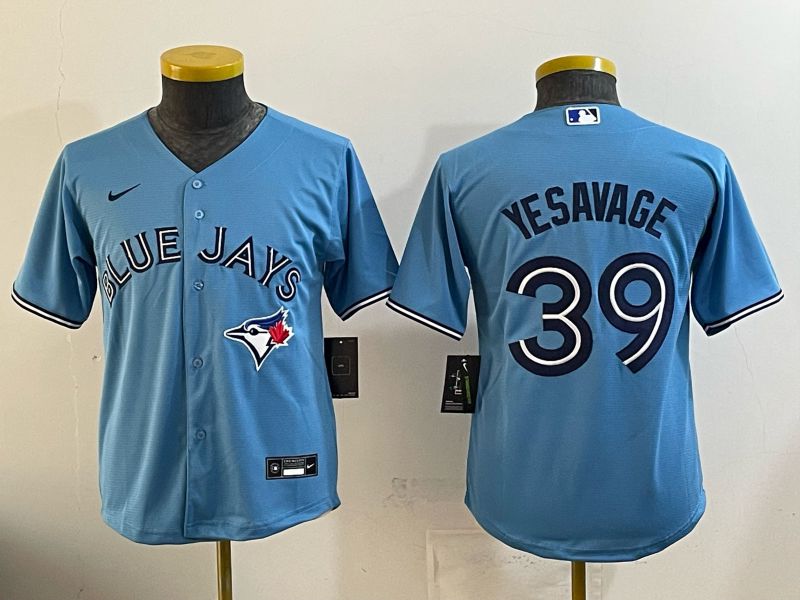 Youth Toronto Blue Jays #39 Yesavage Light Blue Game 2026 Nike MLB Jersey style 01